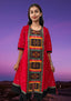 Authentic Sambalpuri Queens Design Women Kurta Red