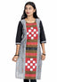 Sambalpuri Bichitrapuri Design Pure Cotton Kurta in Grey & Black